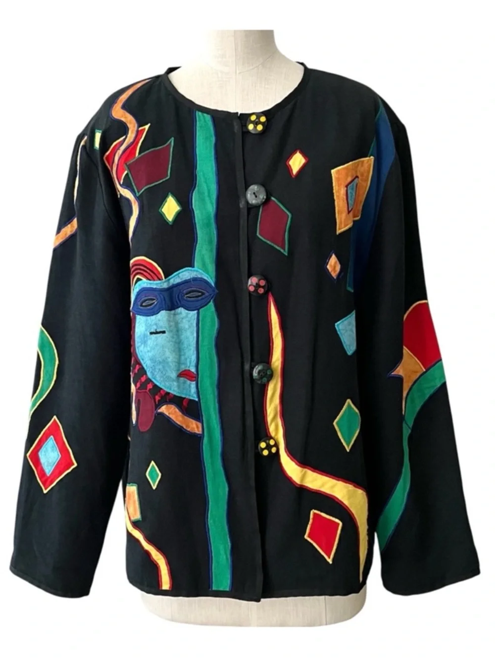 Allure Colorful Folk Artsy Jacket XL